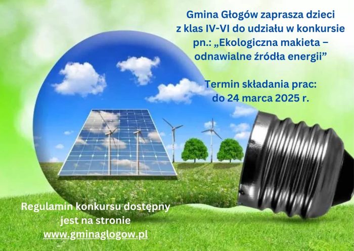 Miniaturka artykułu Konkurs na wykonanie ekologicznej makiety – odnawialne źródła energii