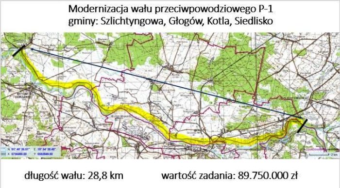 Miniaturka artykułu Budowa zapory na Czarnej i modernizacja wału przeciwpowodziowego P-1 – inwestycje które mają uchronić mieszkańców przed skutkami powodzi