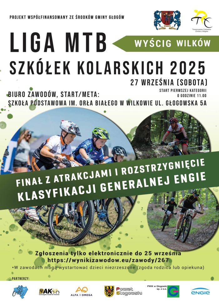 Miniaturka artykułu Przypominamy, że już w sobotę 27 września w Wilkowie – Finał Ligi MTB szkółek kolarskich