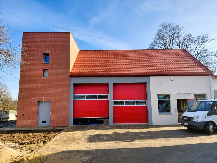 Miniaturka artykułu Półmetek prac w Wilkowie! Świetlica i remiza OSP nabierają kształtów!