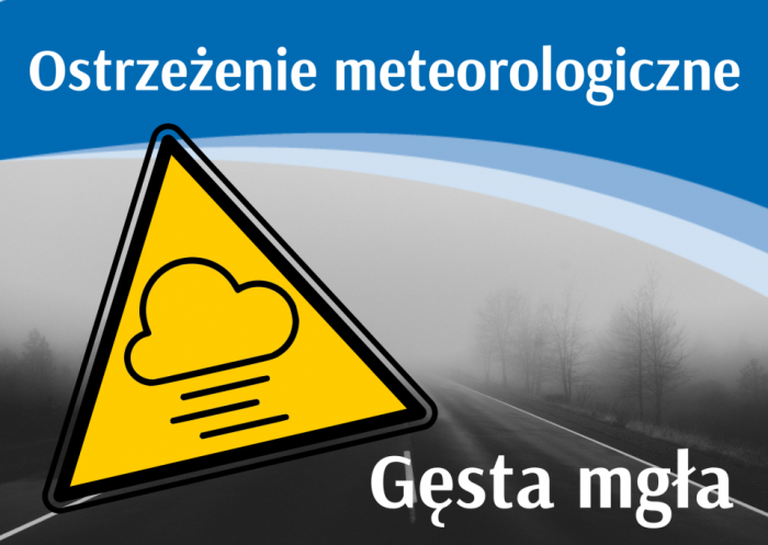 Miniaturka artykułu Ostrzeżenia meteorologiczne – gęsta mgła