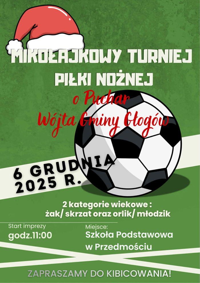 Miniaturka artykułu Mikołajkowy turniej piłki nożnej o puchar Wójta Gminy Głogów