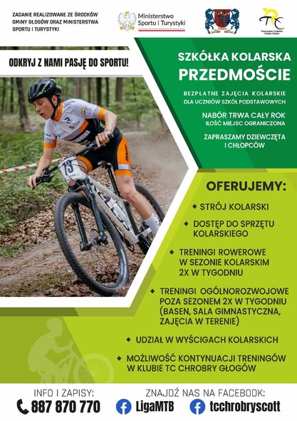 Miniaturka artykułu Dołącz do szkółki kolarskiej w Gminie Głogów