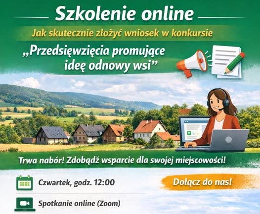 Miniaturka artykułu Konkurs dla lokalnych organizacji – „Przedsięwzięcia promujące ideę odnowy wsi”