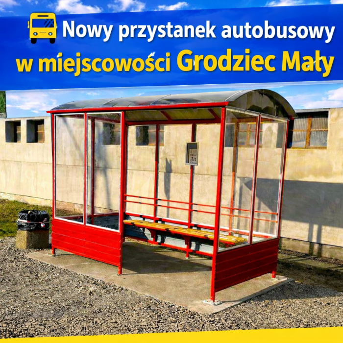 Miniaturka artykułu Nowy przystanek autobusowy w Grodźcu Małym