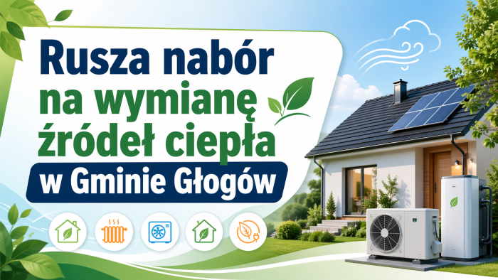 Miniaturka artykułu Rusza nabór na wymianę źródeł ciepła w Gminie Głogów!