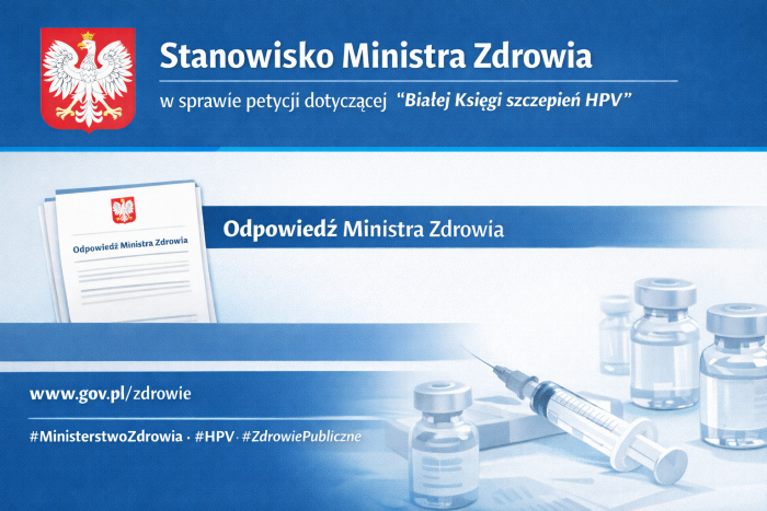 Miniaturka artykułu Ministerstwo Zdrowia opublikowało stanowisko w sprawie petycji dotyczącej tzw. „Białej Księgi szczepień HPV”