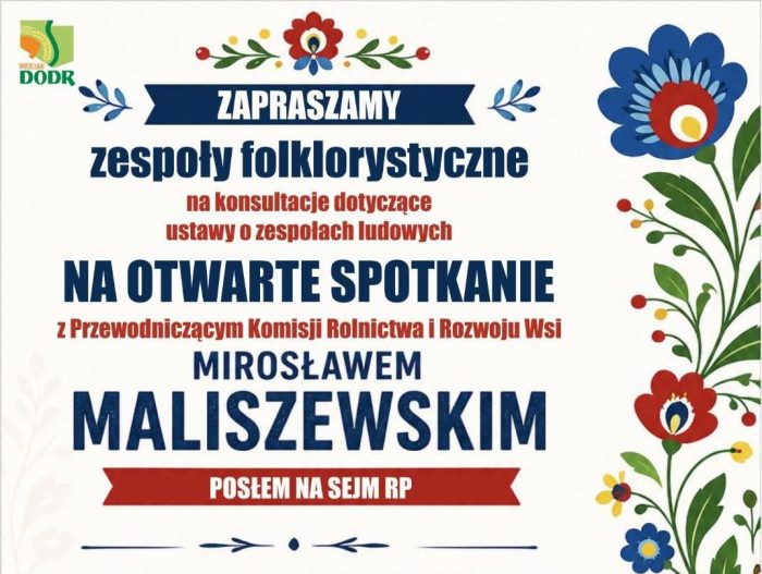 Miniaturka artykułu Otwarte spotkanie dla zespołów ludowych i KGW