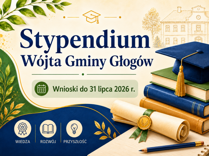 Miniaturka artykułu Stypendium Wójta Gminy Głogów za wysokie osiągnięcia edukacyjne