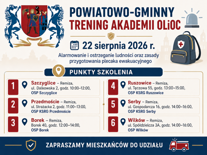 Miniaturka artykułu Powiatowo-Gminny trening Akademii OLiOC już 22 sierpnia