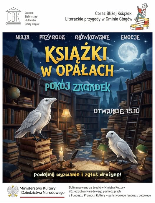 Miniaturka artykułu „Książki w opałach” – zapraszamy do pokoju zagadek