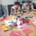 ozdoby na Walentynki w klubie seniora